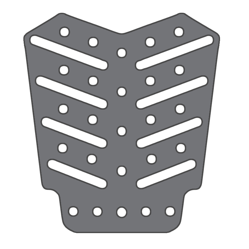 摩托车电动车尾箱改装配件不锈钢支架垫I板后备箱安装通用加厚底