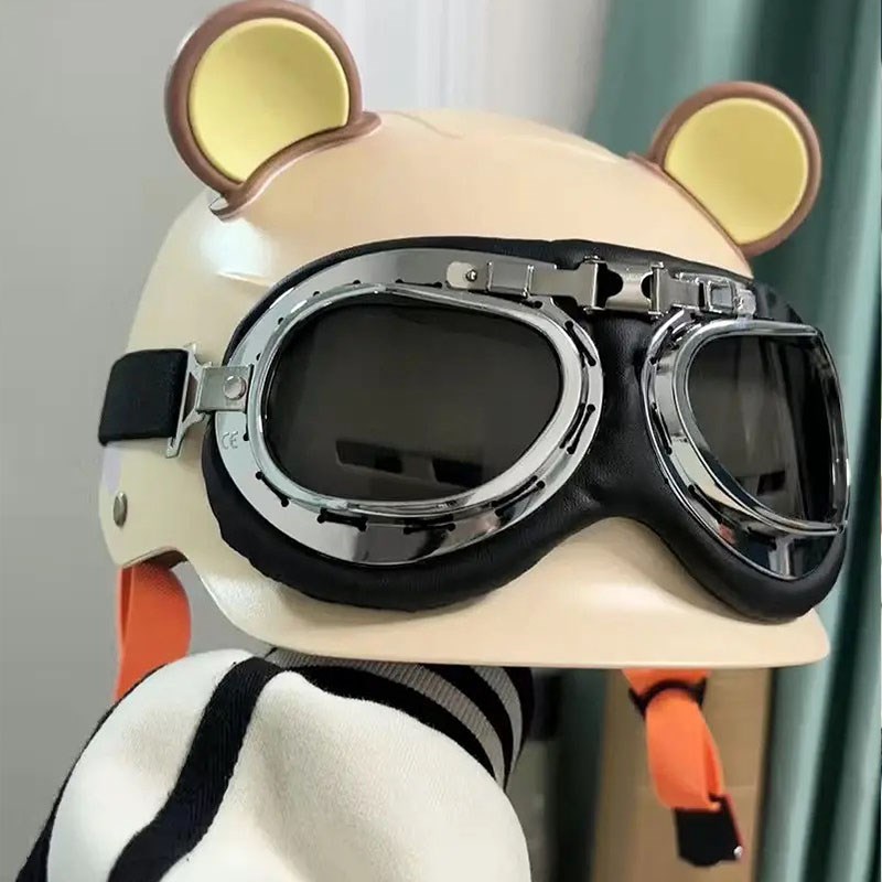 哈雷电瓶车电动车头盔夏r季3ce认证男女生四季通用款摩托车安全帽