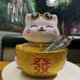 创意中式 饰品礼品 招财猫钥匙玄关收纳摆件家居乔迁入户客厅桌面装