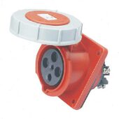 434 IP67 63A 斜座 四芯插座 四极暗装 SFE上丰工业插座SF