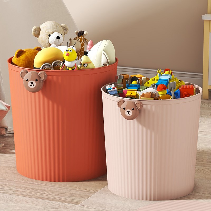 儿童玩具收纳凳子储物凳可坐塑料加厚卡通家用多功能收纳箱收纳桶
