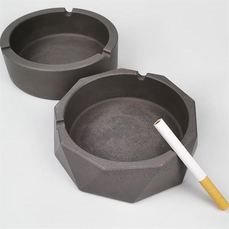 创意几何造型水泥烟灰缸硅胶模具工业风清水混凝土手工艺礼品模具