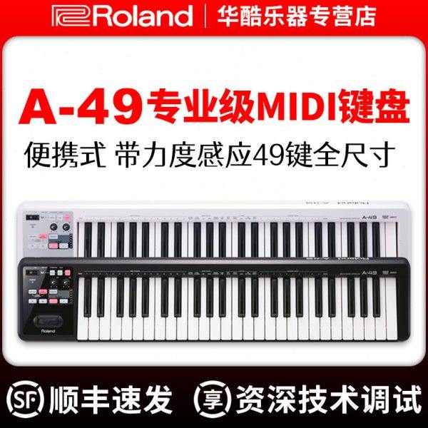 Roland/罗兰A49键专业音乐编曲MIDI键盘控制器便携式带力度感应