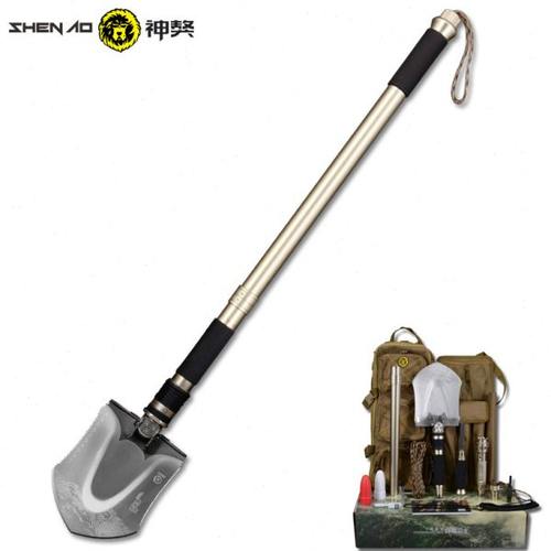 神獒自驾卫士工兵铲 铁锹户外车载自驾房车越野快转换多功能铲子