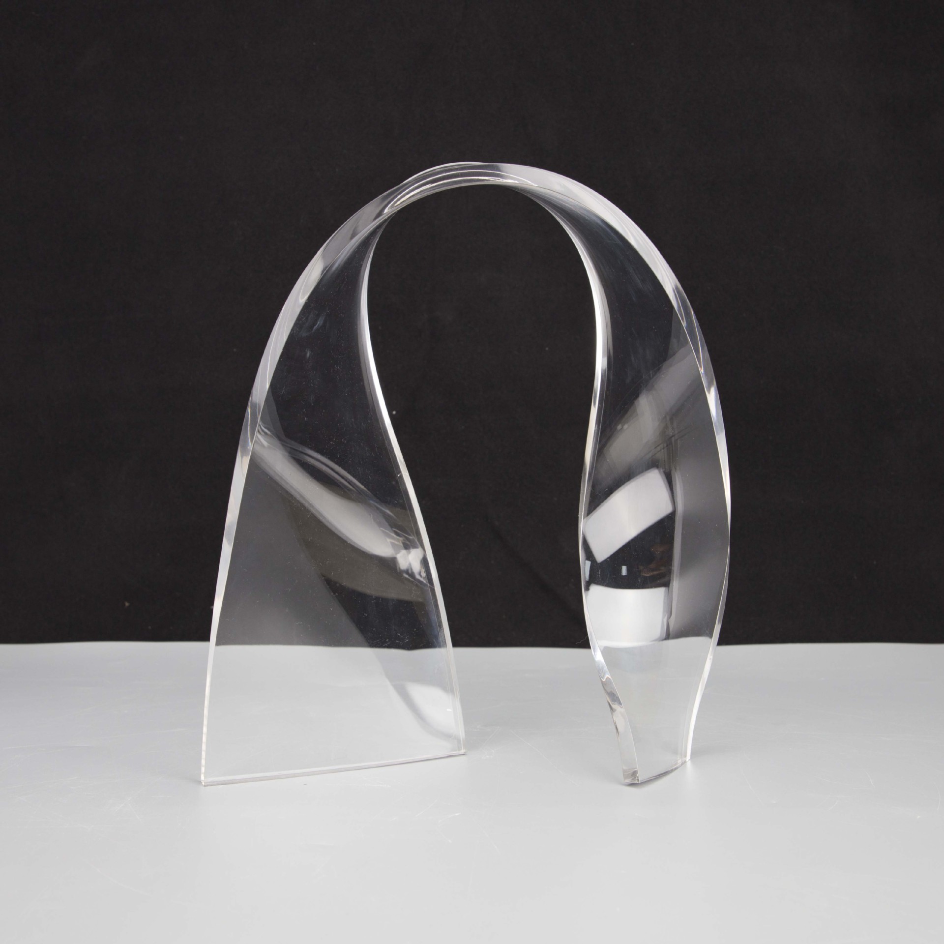 现代简约透明飘带书房售楼部样板房卧室客厅家居玄关软装饰品摆件