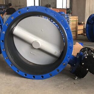 涡轮法兰衬胶蝶阀D341X-10 衬胶软密封泵房专用DN50 100