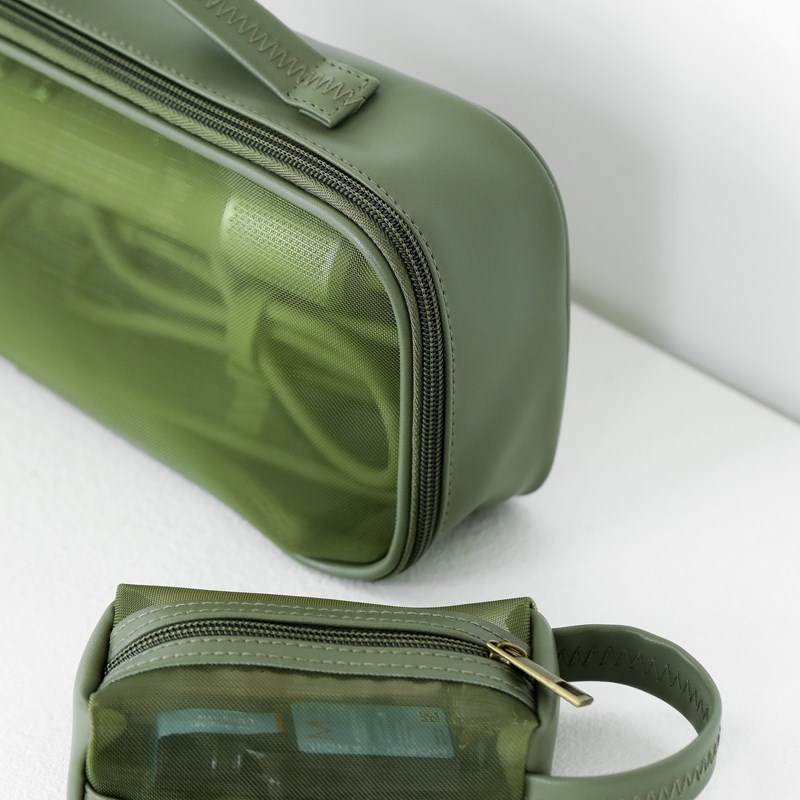 橄榄绿色徕芬戴森适用可手提吹风机收纳包袋研Q学旅行直板夹保护