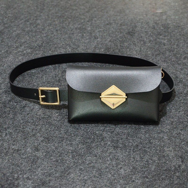 韩版迷你小包包2020新款百搭复古菱形单肩斜挎包时尚链条简约腰包