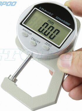 Etopoo荣誉出品 0-25.4MM 0.01MM 数显测厚规 珠测厚规