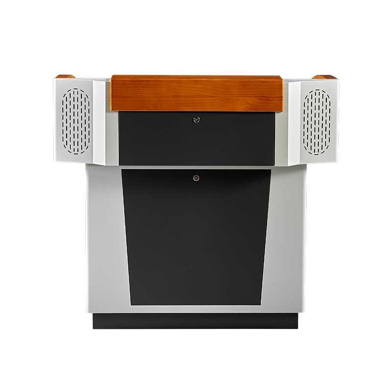 多媒体讲台讲桌学校学生老师教室多功能翻转显示器讲台讲桌电脑桌