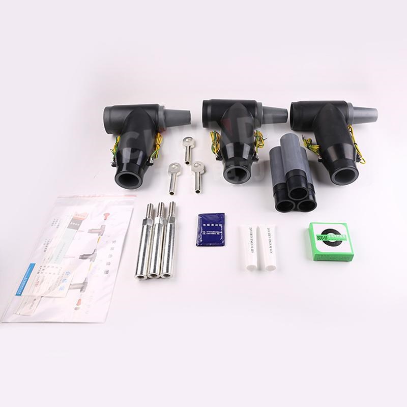 万宁欧式电缆前接头35KV高压屏蔽肘型触摸T型环网柜分支箱插拔头