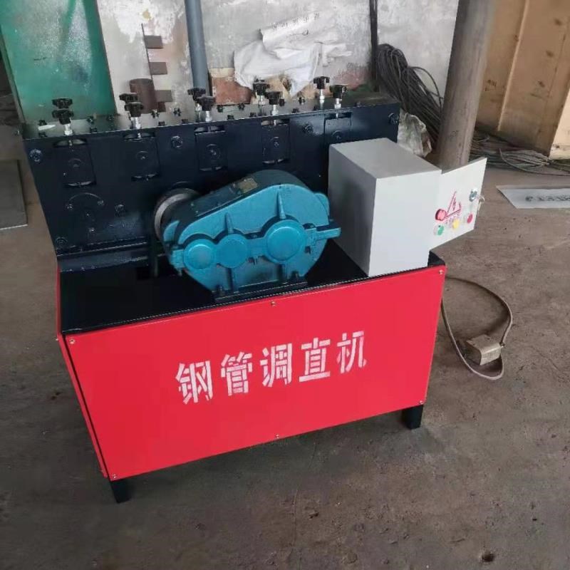 6轮8轮全自动钢管调直除锈喷漆一体机双曲线圆管除锈机喷漆一体机