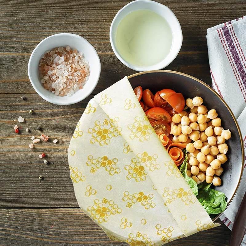 新款蜂蜡保鲜布可清洗重复使用环保有机棉水果保鲜蜜蜡食品包装纸