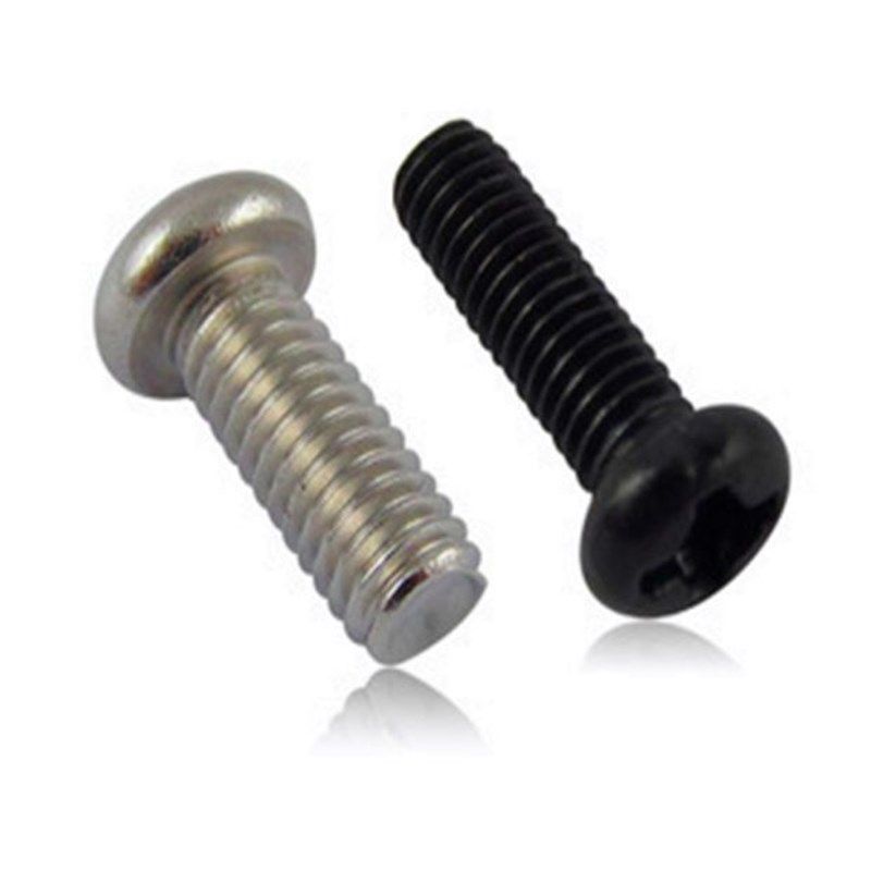 铁镀镍盘圆d头十字机牙螺丝PM4电子小螺钉开关面板加长螺丝钉M4