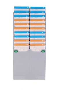 伸缩20位考勤卡架纸卡打卡机卡架卡纸插卡架考勤机卡架纸卡插卡槽