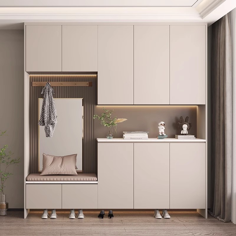 兔宝宝易装全空间定制ENF级混搭生态板推拉门衣柜走入式衣柜定制