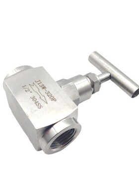 304不锈钢内丝针型阀J13W320P高压螺纹截止阀G1/2高温液压针阀NPT