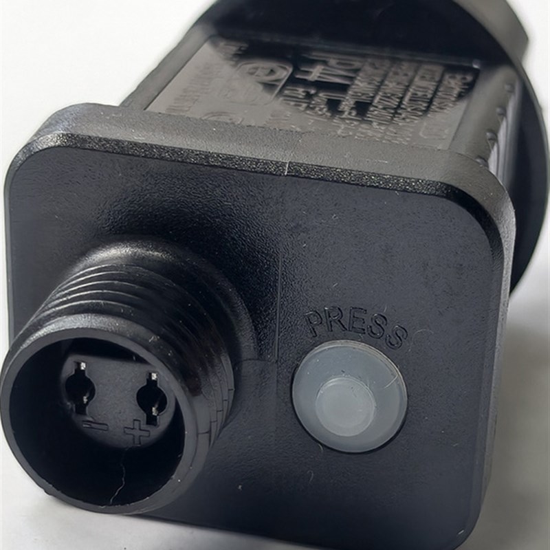 彩灯控制器防水装饰灯串插电变压器4.5V24V31V串灯带线插头转换器