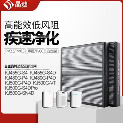 适配亚都空气净化器过滤网双面侠KJ500G-S4DPro/KJ500G-P4D过滤芯
