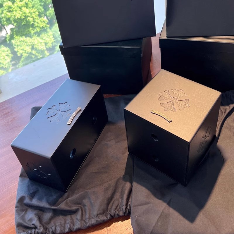 欧式复古十字架雕刻925银徽章黑胡桃木客厅轻奢装饰纸巾盒抽纸盒