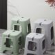 家用客厅凳子可叠放韩式 创意餐桌凳现代简约方凳大人洗澡塑料矮凳
