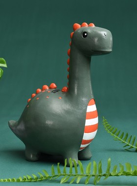 创意恐龙b存钱罐男孩女生儿童可存可取大人用可爱零钱储蓄罐小摆