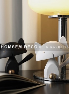 卡通治愈系摆件简约m萌趣动物儿童房间客厅电视柜装饰创意礼物送