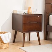 实木北欧床头柜收纳柜简约现代简易储物柜床头柜子卧室床边小柜子