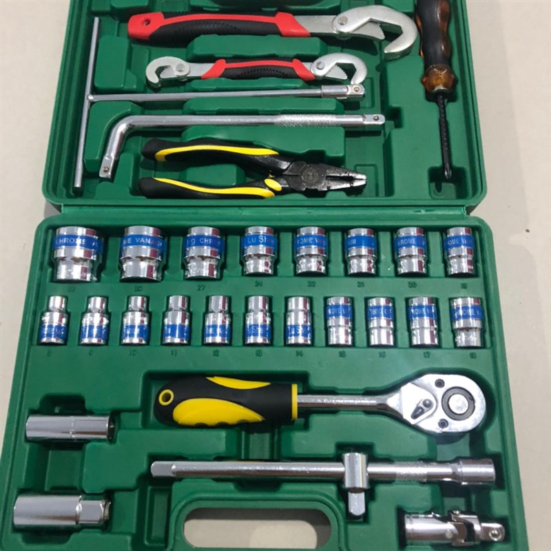 汽车套筒工具组合36件套筒万能扳手套装32件套加长28件套筒套组