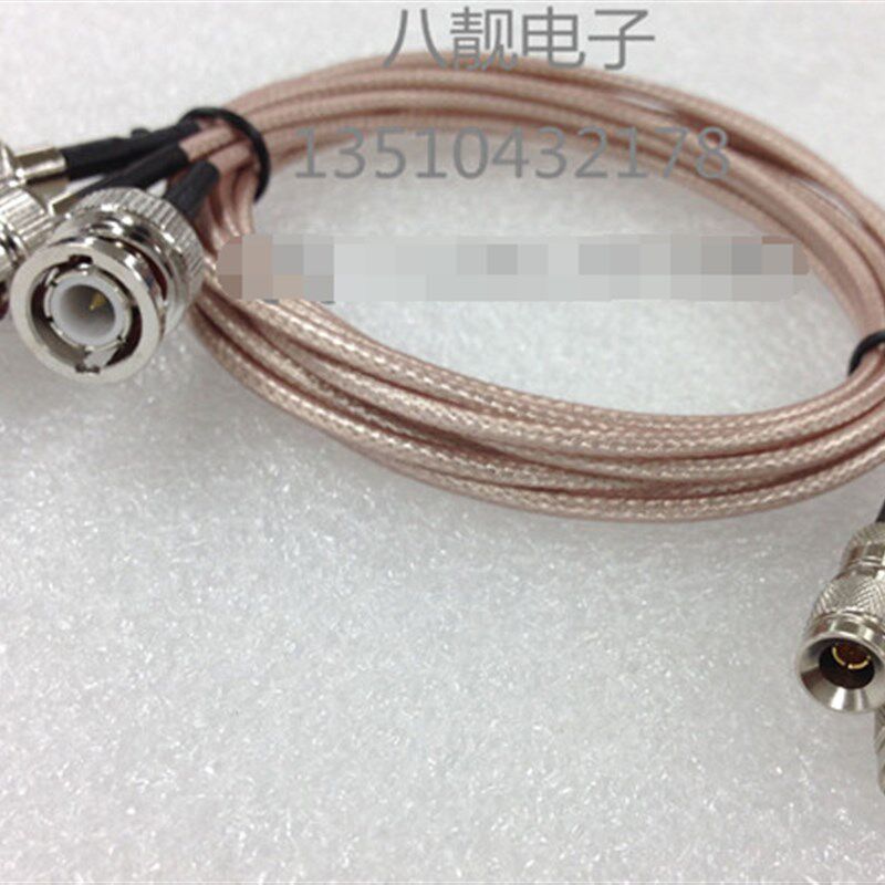 CC4公头转Q9/BNC公头 射频连接线 接RG179线缆 50CM 线长可定做