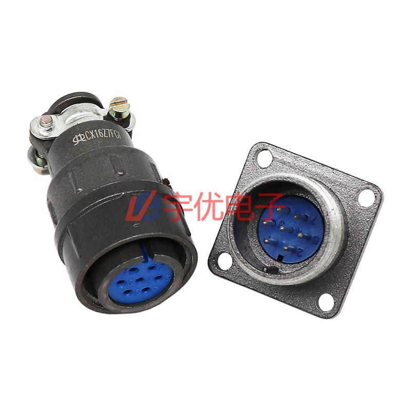 航空插头 CX16Z7FG1 7芯航空插头插座连接器 CX16Z7FM1 CX16-7芯