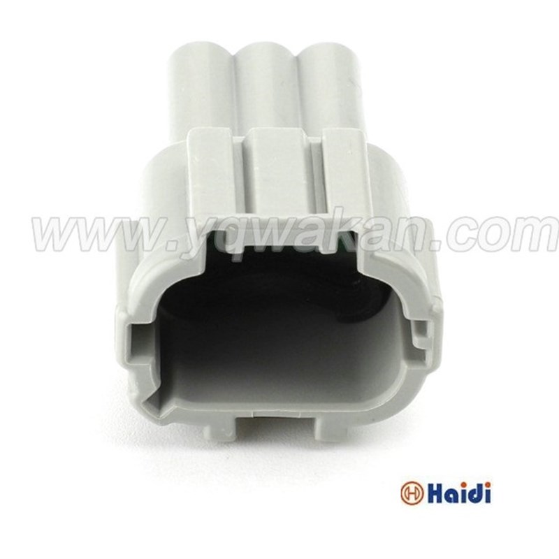 DJ70326-2.2-11 灰色2.2系列3孔汽车防水接插件 3P公头插头含端子