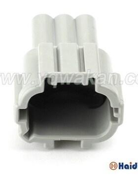 DJ70326-2.2-11 灰色2.2系列3孔汽车防水接插件 3P公头插头含端子