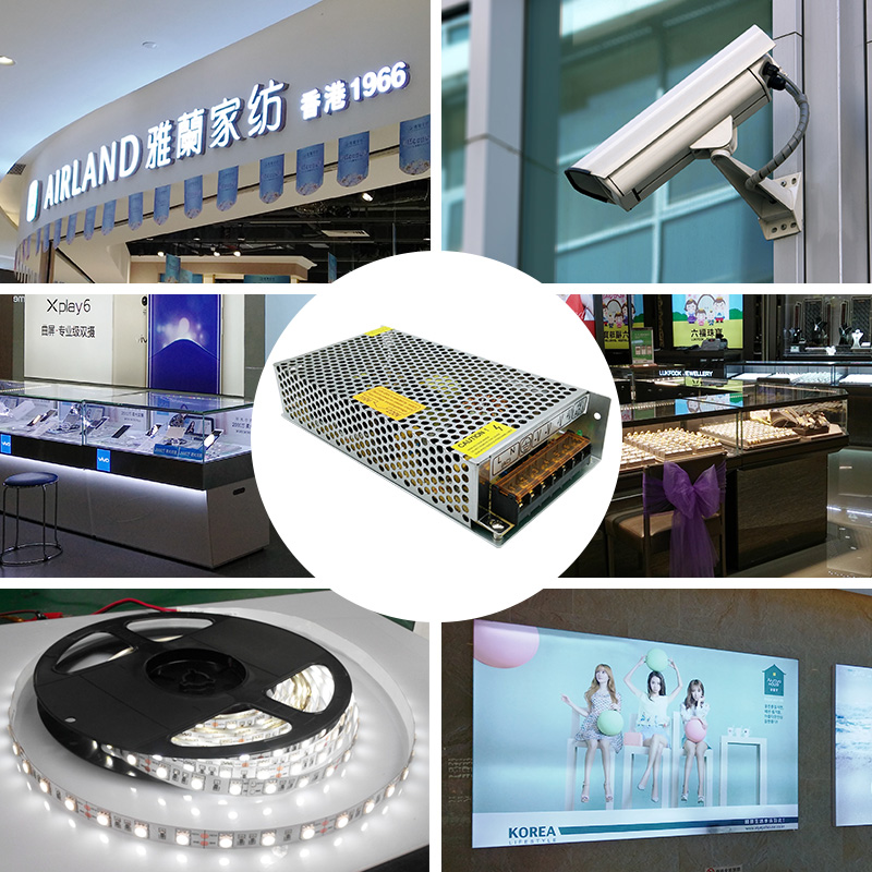 格普特开关电源12V 10A 120W灯带灯条监控集中供电稳压直流变压器