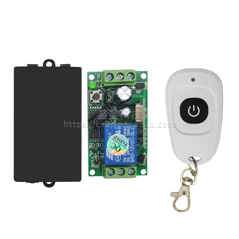 包邮12V24VDC5V无线遥控开关单路门禁电控锁喇叭灯具电动门控制器
