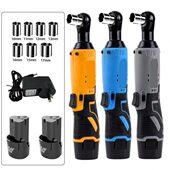 直角拐弯器 90度角向电动扳手 弯头扳手 充电式 锂电电动棘轮扳手