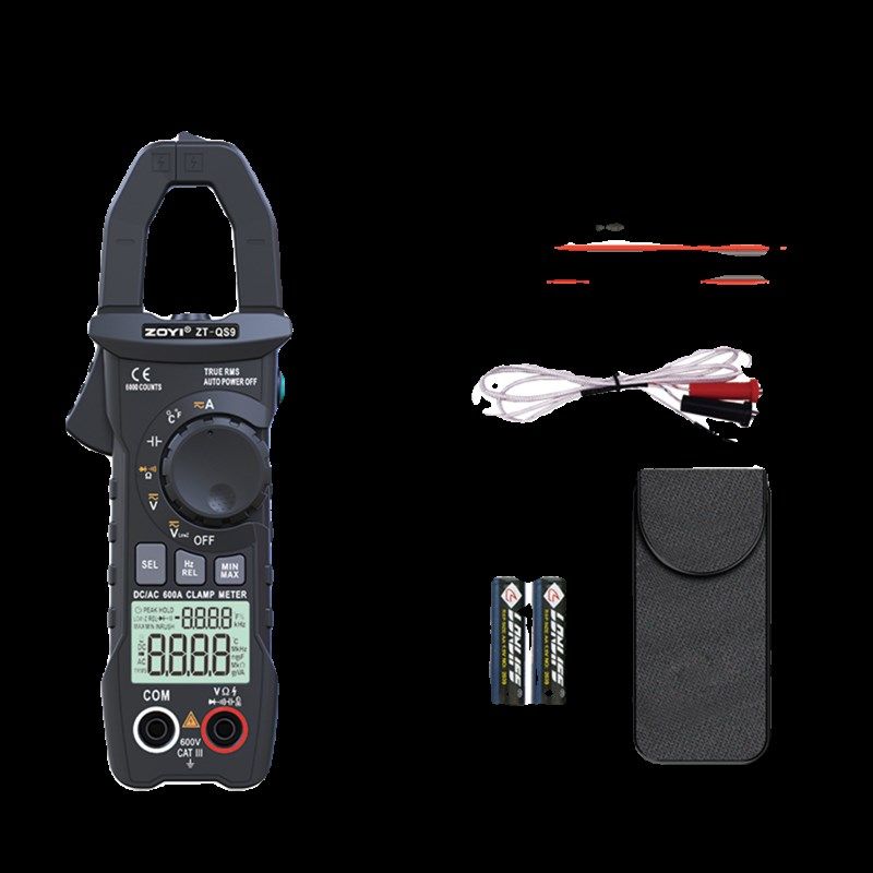 众仪QS9数字交直流钳形表防烧高精度全自动智能万用电表电阻电流