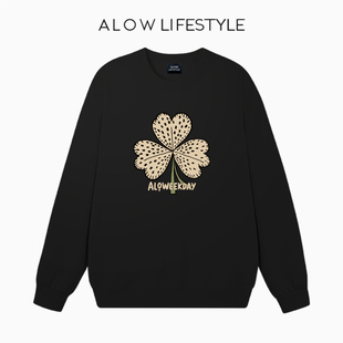 2025秋冬爆款 LIFESTYLE生活系列 ALOW 圆领潮牌卫衣外套 正品