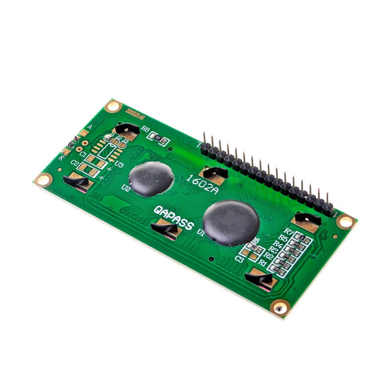 蓝屏 LCD h1602A液晶屏液晶显示屏模块焊好排针成品带背光
