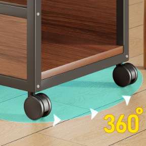 主机托架打印机架子落地办公室台式电脑可移动机箱收纳置物架