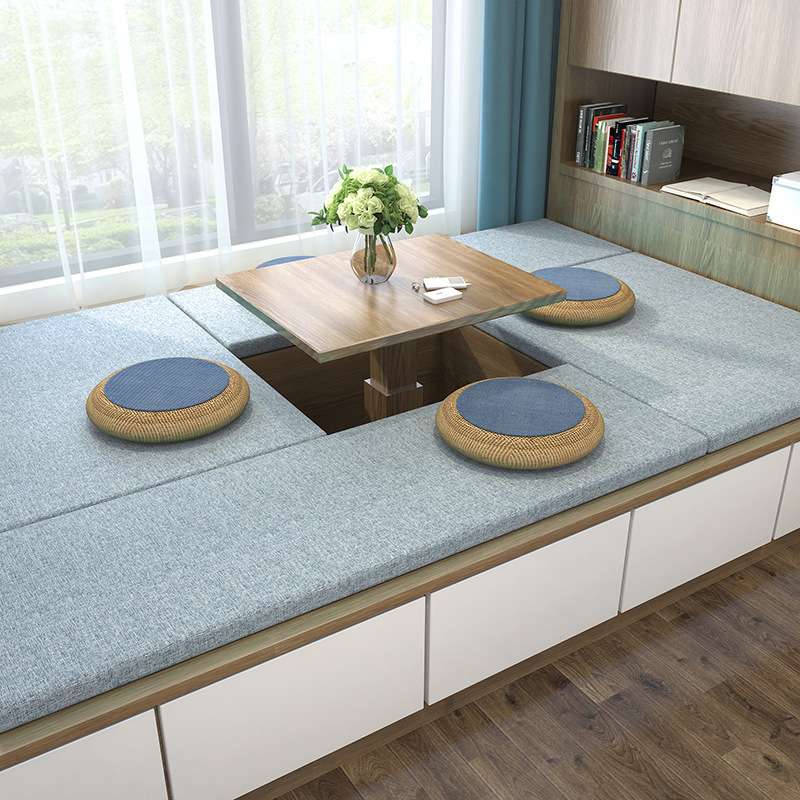 榻榻米垫子 日式双面拆卸乳胶炕地垫椰棕布面塌塌踏踏米床垫子