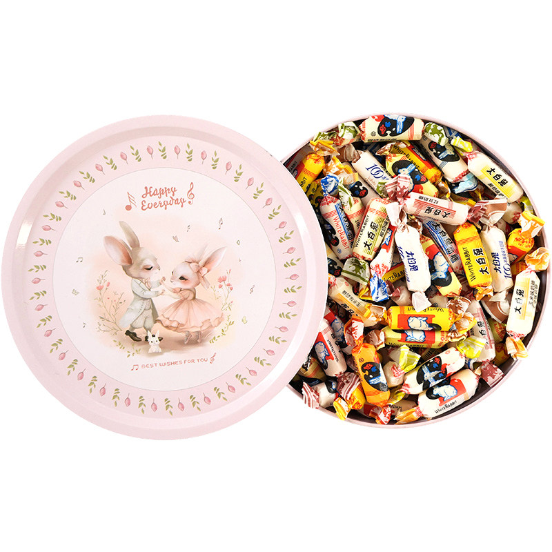 大白兔奶糖500g礼盒礼袋装混合糖果礼盒怀旧童年味道大容量伴手礼