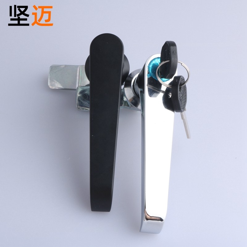 MS324-1-2电柜锁执手t锁 L型柜门把手锁 工业机箱柜门锁配电箱门