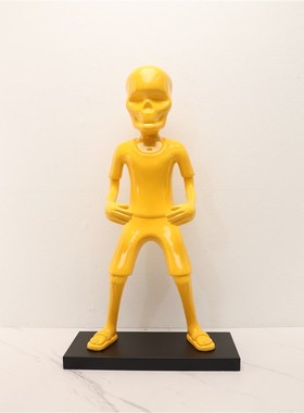 现代简约树脂人物雕塑摆件u样板房电视柜客厅玄关家居创意装饰品
