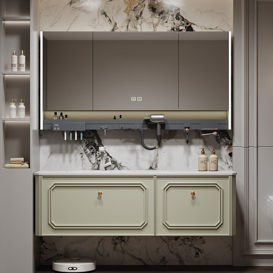 新款进口杜邦可丽耐一体盆浴室柜法式轻奢洗漱台橡木烤漆卫浴柜,家装主材,浴室柜组合,淘宝优惠券,粉丝福利购,淘宝优惠卷