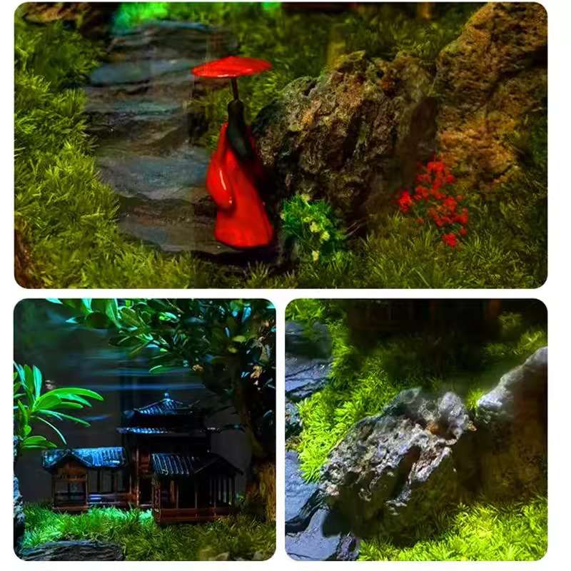 彩云间创意办公室桌面苔藓微景观盆景生态瓶盆栽桌面玻璃小鱼缸
