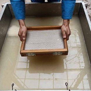 美玉堂古法造纸体验工具学生捞纸研学纸浆手工宣纸造纸教学工具