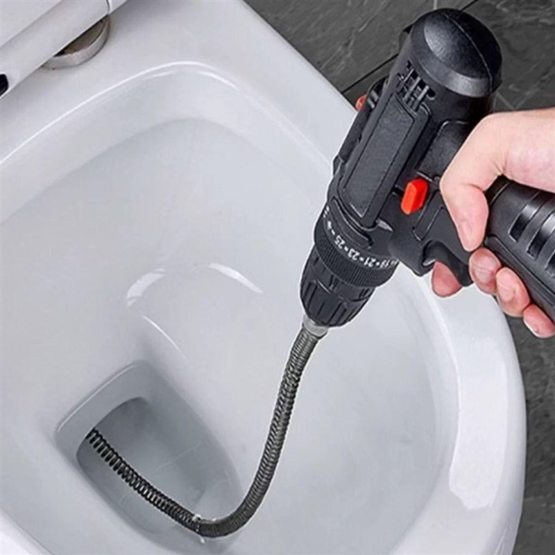 家用10毫米电钻下水道疏t通神器弹簧疏通工具电动管道疏通过弯软