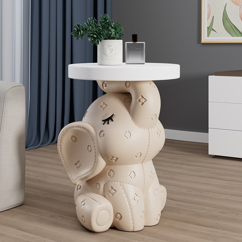 大象落地摆件客厅电视柜沙发旁边几D托盘床头柜装饰品乔迁新居礼