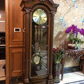 德国赫姆勒进口实木客厅别墅豪华欧式 音乐报时摆钟机械立钟落地钟